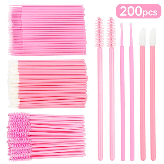 200 Pcs Disposable Crystal Makeup Brushes
