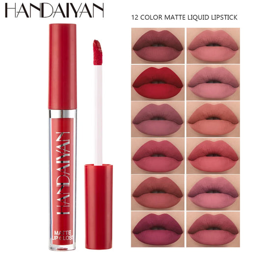 Handaiyan 12 Colors Matt Lip Gloss