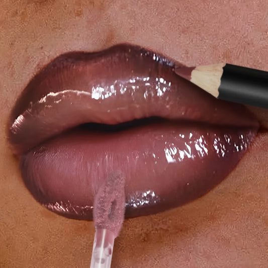 3PCS Glossy Lip Set, Shimmer Lip Gloss + Lip Oil