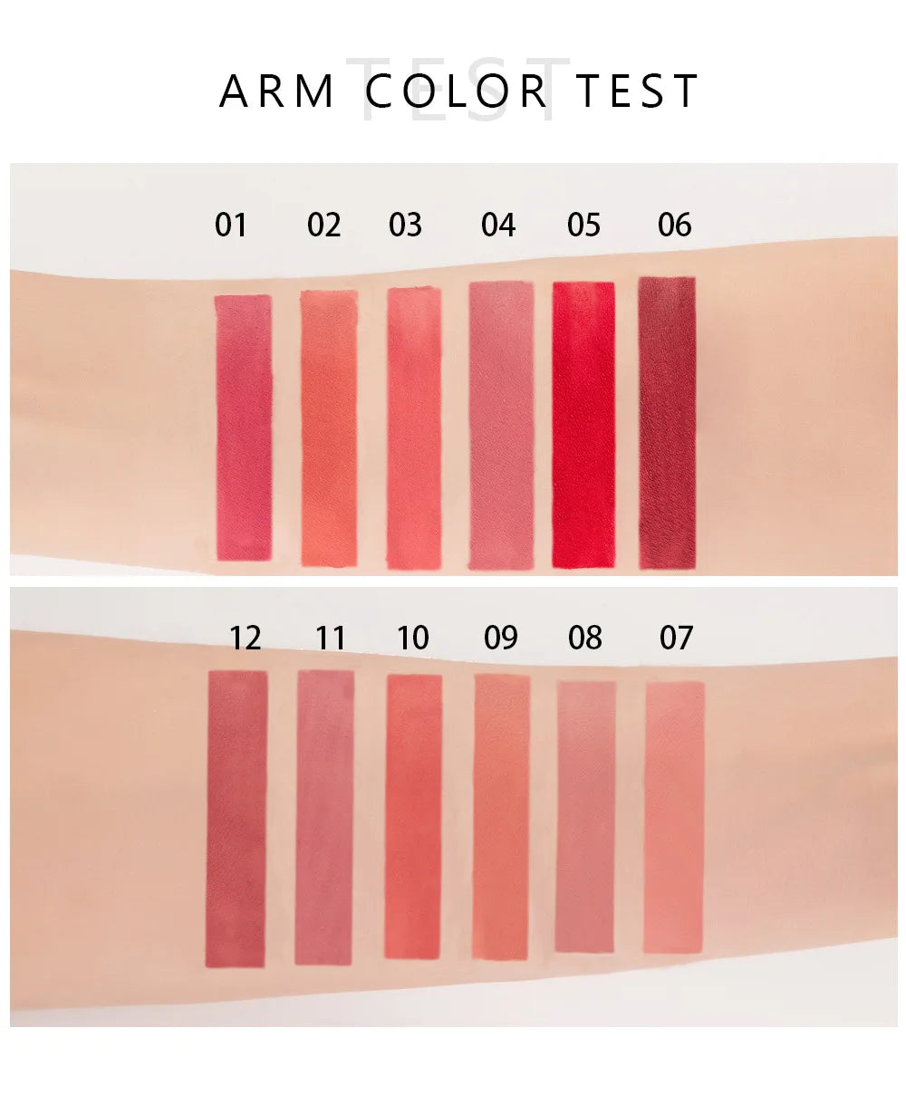 Handaiyan 12 Colors Matt Lip Gloss