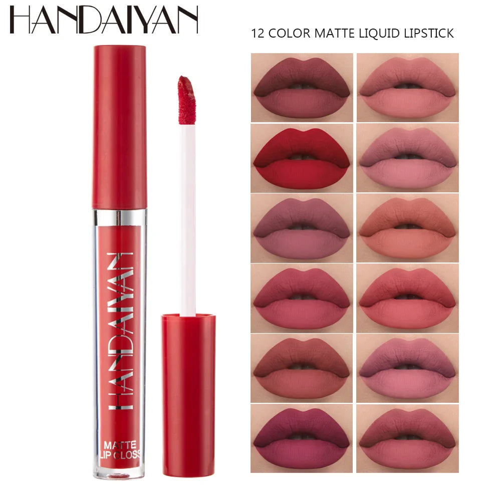 Handaiyan 12 Colors Matt Lip Gloss