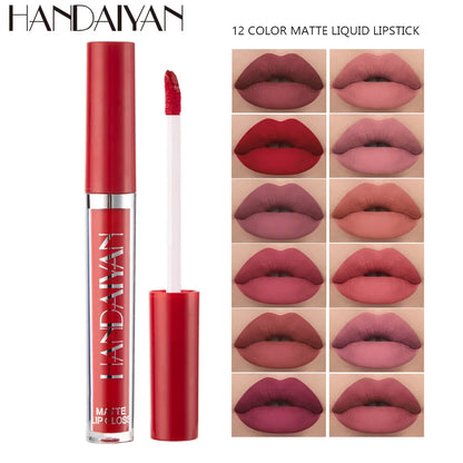 Handaiyan 12 Colors Matt Lip Gloss