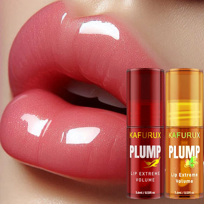 2PC Lip Plump Long Lasting Lip Oil Moisturizing Lip Gloss Serum